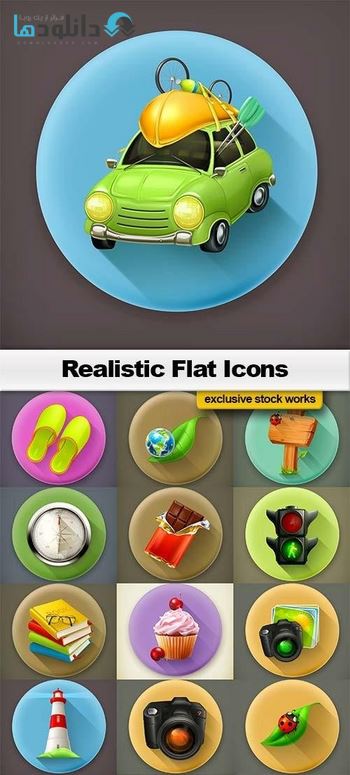 آیکون-Realistic-Flat-Icon