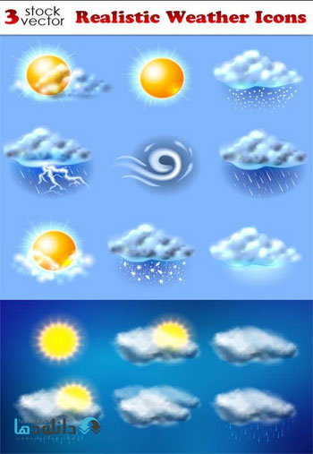 Realistic-Weather-Icons