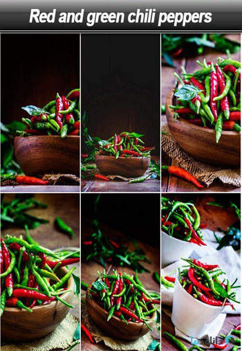 Red-and-green-chili-peppers