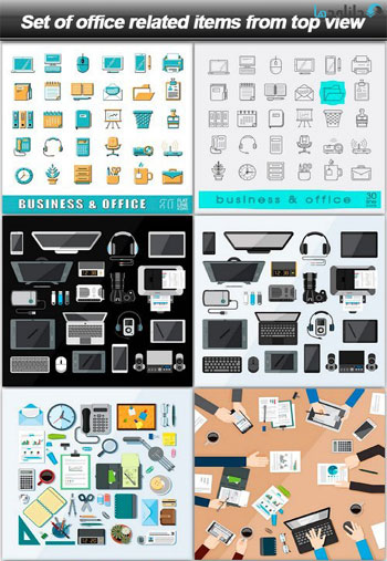 Set-of-office-related-items