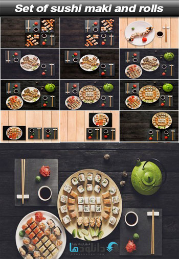 Set-of-sushi-maki-and-rolls