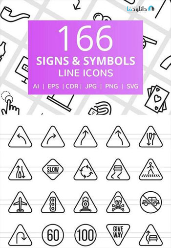 Signs-and-Symbols-Line-Icons