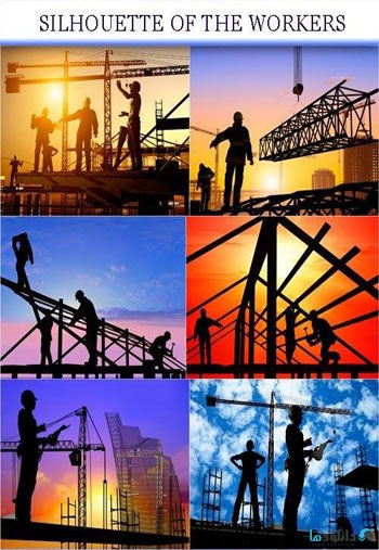 Silhouette-of-the-workers