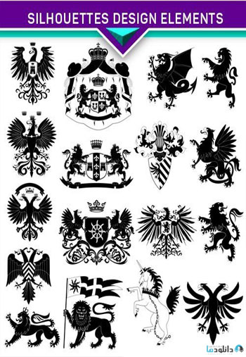 Silhouettes-design-elements