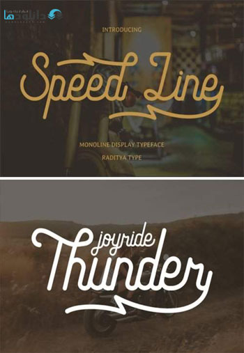 فونت-Speed-Line-Font