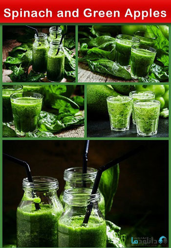 استوک-Spinach-and-Green-Apples