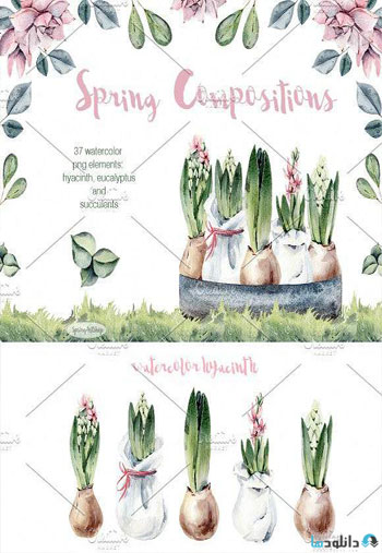 Spring-watercolor-composition