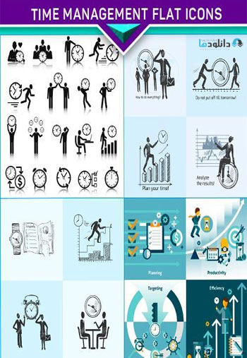 Time-management-flat-icons