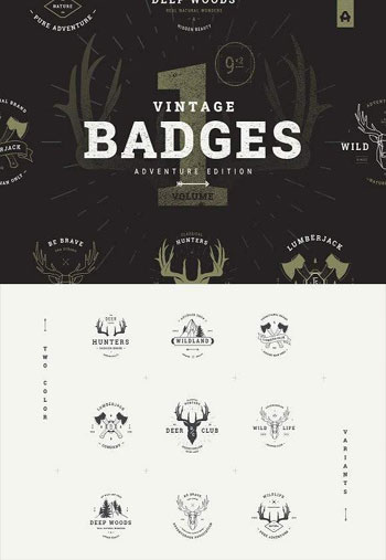 Vintage-Badges