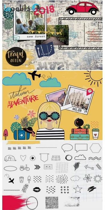 براش-Wanderlust-Stamp-Pack