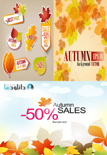 دانلود تصاویر وکتور Autumn Sales autumn vector دانلود تصاویر وکتور Autumn Sales