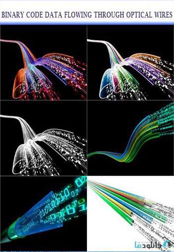 استوک-binary-code-data-flowing