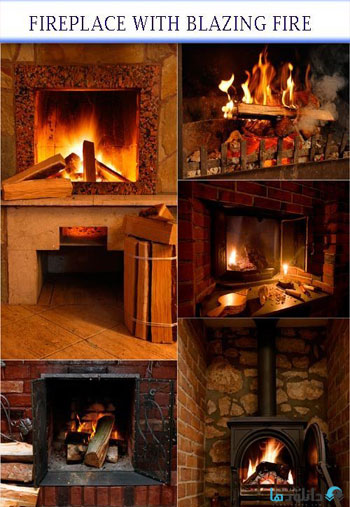 استوک-fireplace-with-blazing-fire