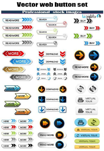 web-button-set