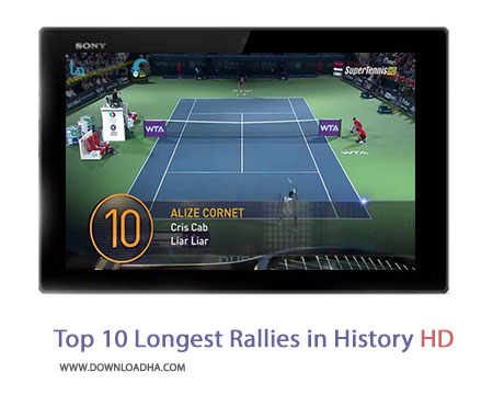دانلود کلیپ 10 رالی طولانی در تاریخ مسابقات تنیس با کیفیت HD Top 10 Longest Rallies in History HD Cover%28Downloadha.com%29 دانلود کلیپ 10 رالی طولانی در تاریخ مسابقات تنیس با کیفیت HD