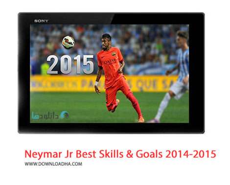 Neymar Jr Best Skills %26 Goals 2014 2015 %28Downloadha.com%29 دانلود کلیپ گل ها و مهارت های نیمار در فصل 2015   2014