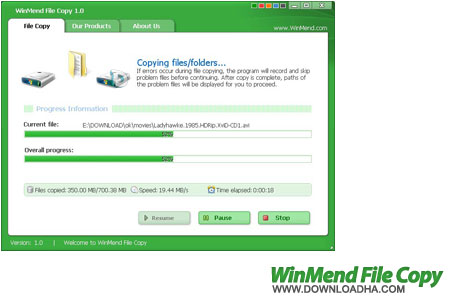 winmend file copy