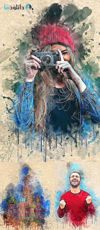 اکشن-فتوشاپ-acrylic-ink-art-photoshop-action