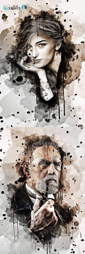 اکشن-فتوشاپ-abstract-ink-art-photoshop-action