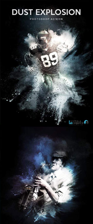 اکشن-فتوشاپ-dust-explosion-photoshop-action