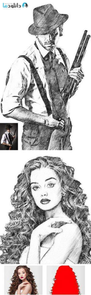اکشن-فتوشاپ-pencil-sketch-ps-atn