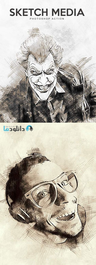 اکشن-فتوشاپ-sketch-media-photoshop-action