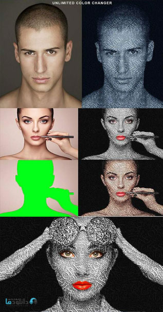اکشن-فتوشاپ-text-portrait-photoshop-action