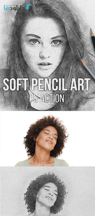 اکشن-فتوشاپ-soft-pencil-art-photoshop-action