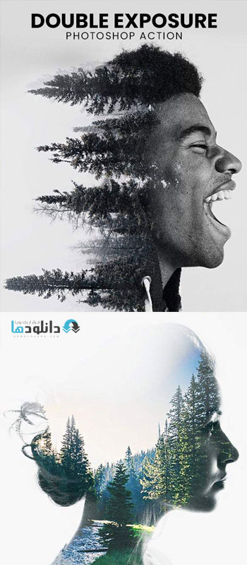 اکشن-فتوشاپ-double-exposure-photoshop-action
