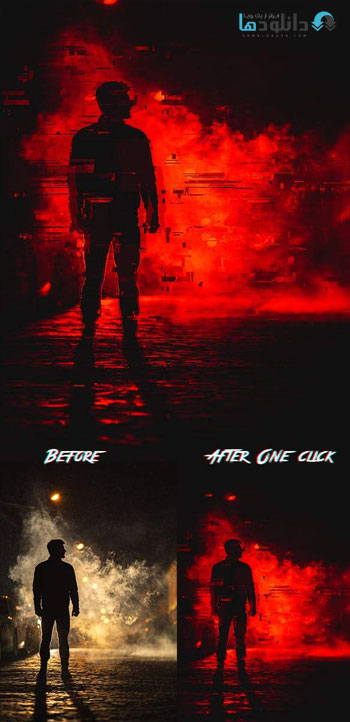 اکشن-فتوشاپ-horror-glitch-photoshop-action