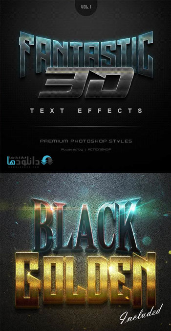 استایل-فتوشاپ-fantastic-3d-text-effect