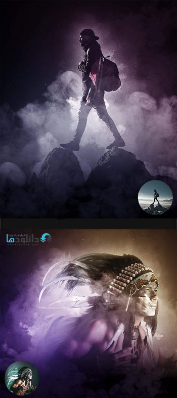 اکشن-فتوشاپ-smoke-clouds-photoshop-action