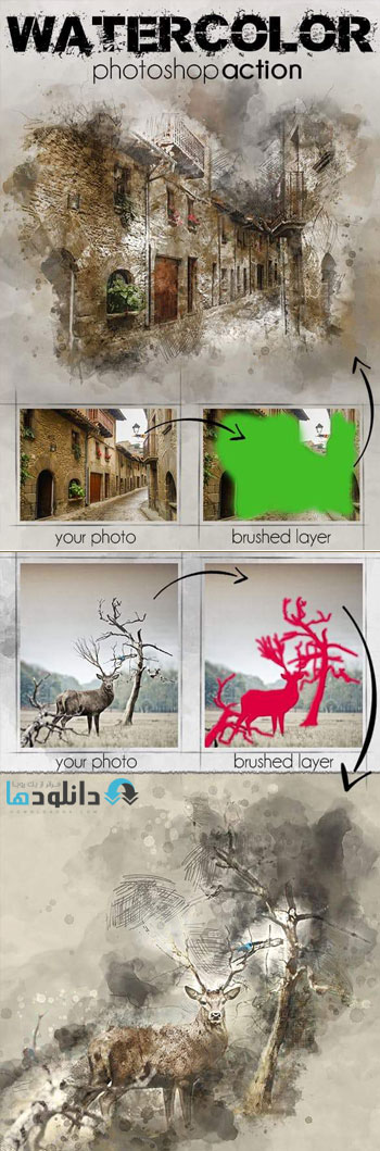اکشن-فتوشاپ-vintage-text-photoshop-action