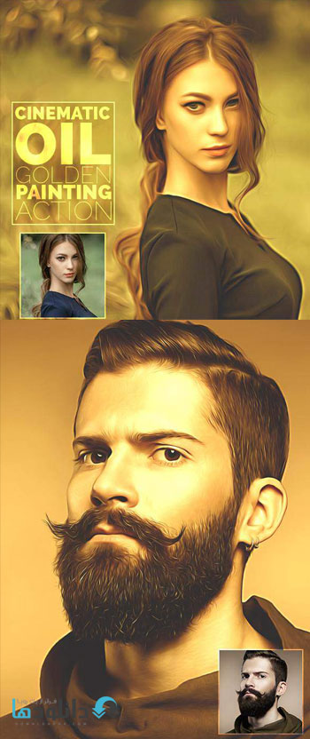 اکشن-فتوشاپ-cinematic-oil-golden-painting