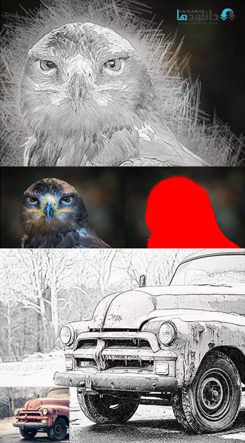 استایل-فتوشاپ-drawing-effect-photoshop-action