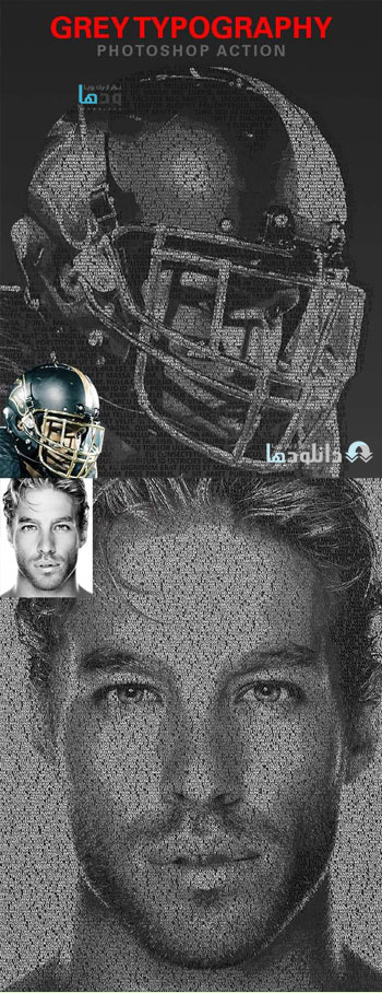 اکشن-فتوشاپ-grey-typography-photoshop-action
