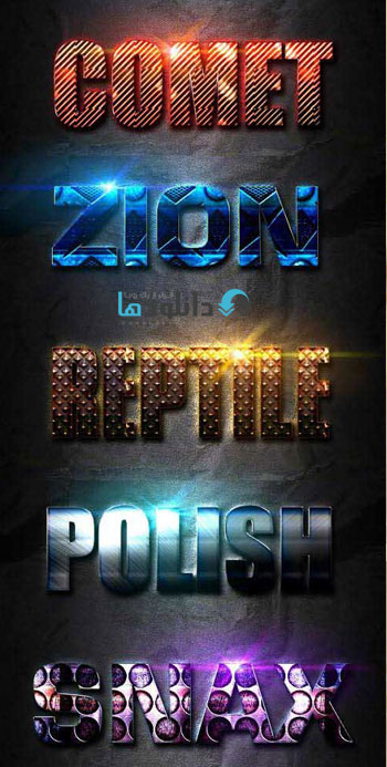 استایل-فتوشاپ-light-photoshop-text-effect