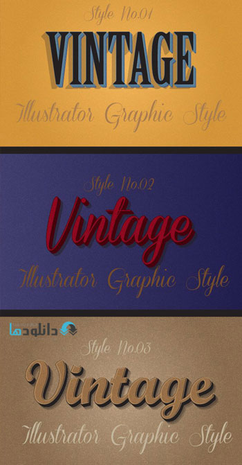 استایل-فتوشاپ-retro-vintage-text-effects