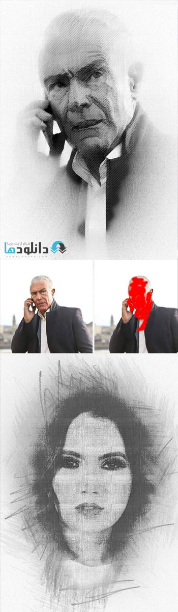 اکشن-فتوشاپ-pencil-sketch-photoshop-action