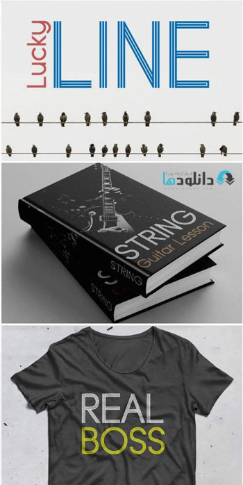 فونت-انگلیسی-Lucky-Line-Font