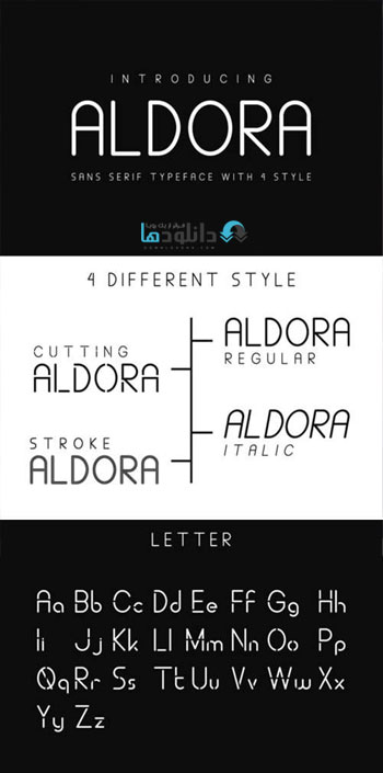 فونت-انگلیسی-aaldora-font