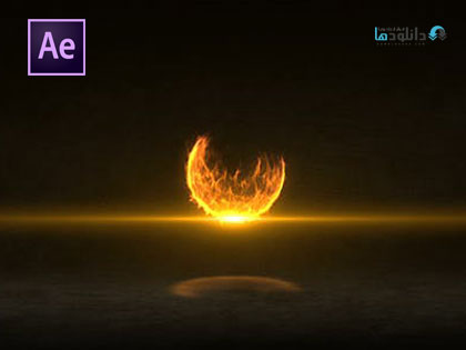 پروژه-افتر-افکت-fire-ball-logo-reveal