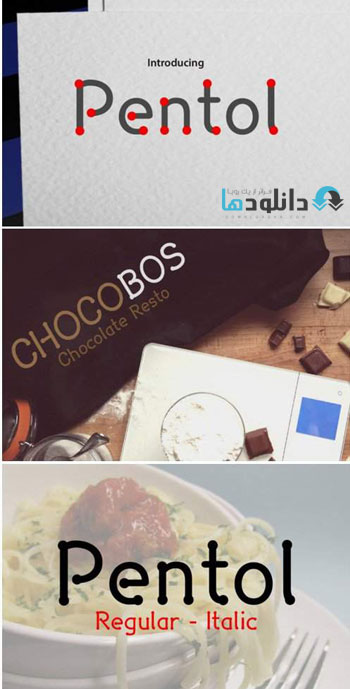 فونت-انگلیسی-Pentol-Font