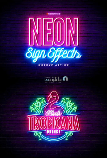 استایل-فتوشاپ-Neon-Sign-Effects