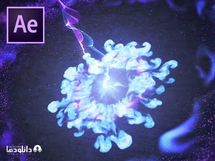 پروژه-نمایش-لوگو-colorful-particle-logo-intro