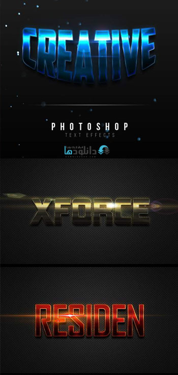 استایل-فتوشاپ-creative-text-effects