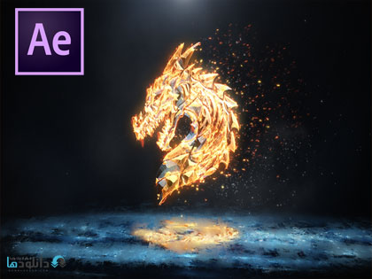 پروژه-افتر-افکت-ice-and-flame-logo