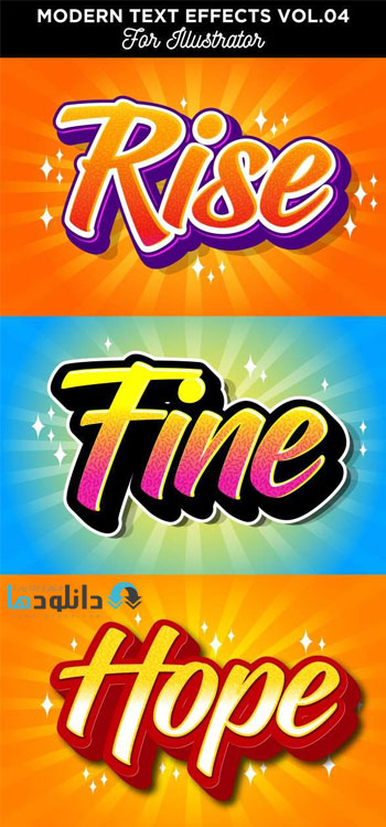 استایل-فتوشاپ-modern-text-effects-for-illustrator