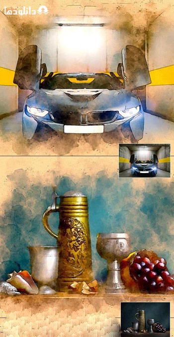 اکشن-فتوشاپ-urban-watercolor-Ps-action