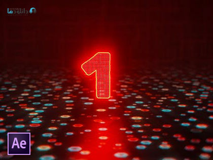 پروژه-افتر-افکت-glitch-countdown-logo